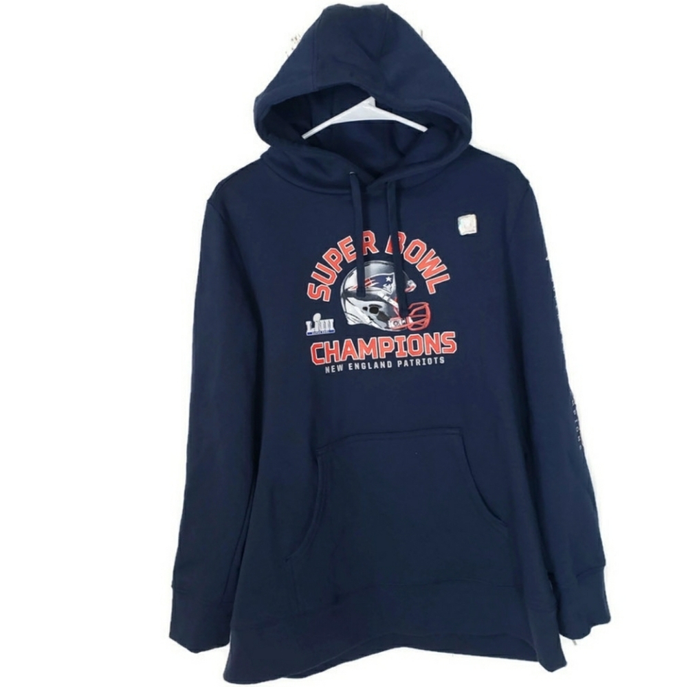 Fabletics New England Patriots Super Bowl Hooded Jacket M
